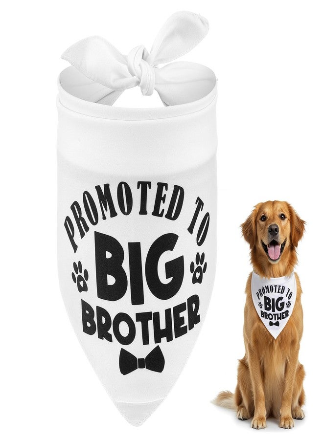 Eldraqth Big Brother Dog Bandana Promoted to Big Brother Dog Bandana Triangle Scarf Bandanas Gender Reveal Props Pet Scarf Accessories for Pet Lovers Gifts - Image 1